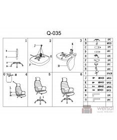 Fotel obrotowy Q-035 2