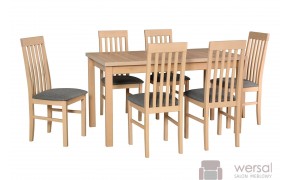 Zestaw stół Alba1 + krzesło Bos 14