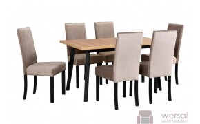 Zestaw stół Oslo 5 + krzesło Roma 2